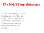 The NAISTrap database
