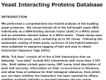Yeast Interacting Proteins Database